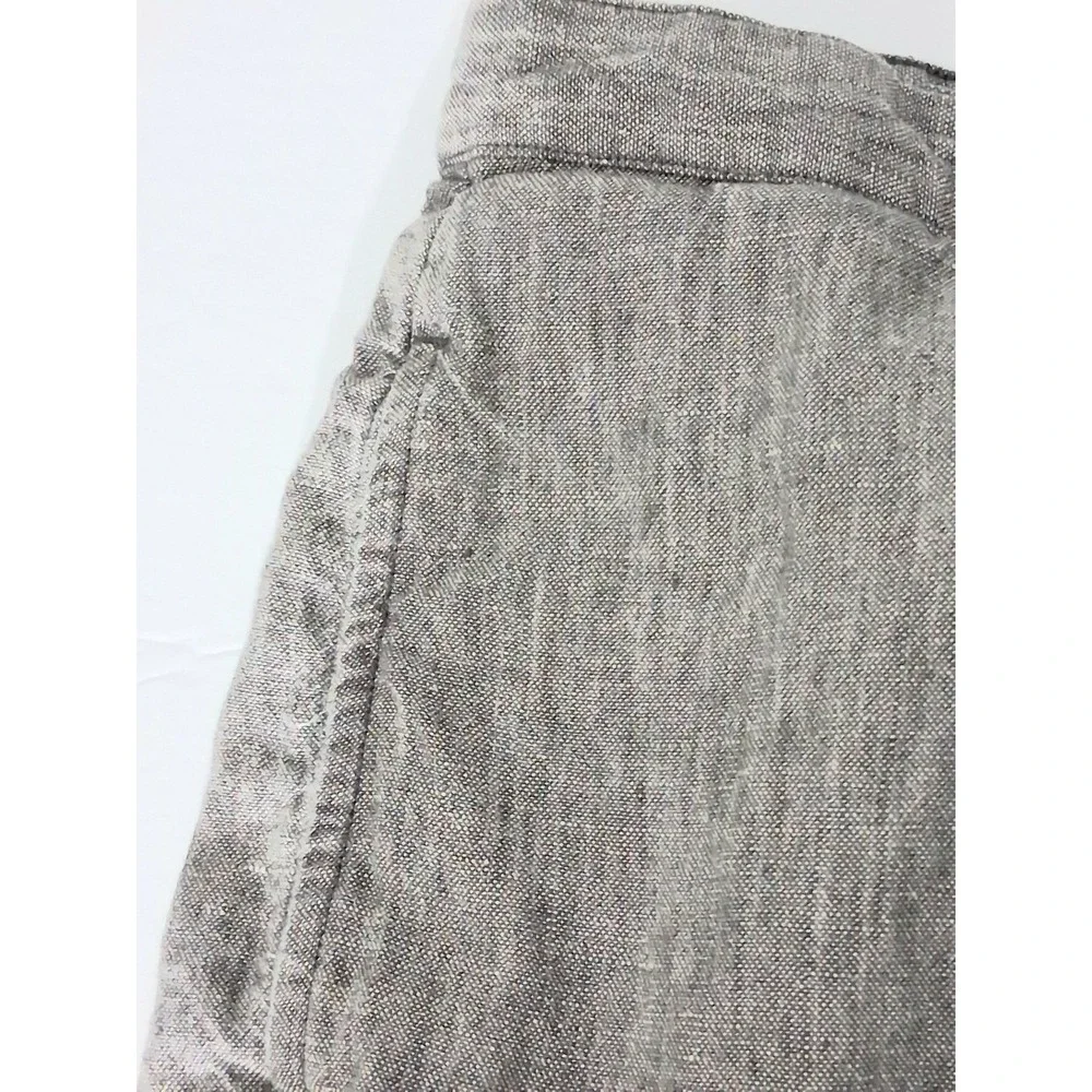 Madda Fella Key West Shorts  Men's Size 40 Gray 100% Linen Pockets Preowned‎